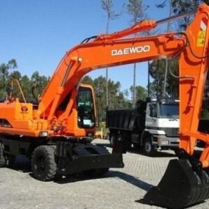 Daewoo Doosan Solar 210w-v Wheeled Excavator Service Parts Manual