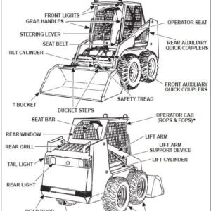 Bobcat 853 853h Skid Steer Loader Workshop Service Manual
