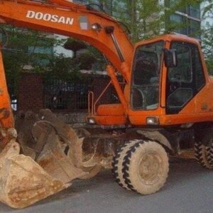 Daewoo Doosan Solar 130w-v Wheel Excavator Service Parts Manual