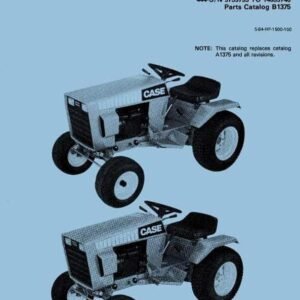 Case Ingersoll 220 222 224 444 Parts Manual for Compact Tractor