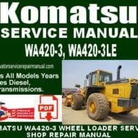 Komatsu WA420-3 WA420-3LE A30001 and up Wheel Loader Shop Manual