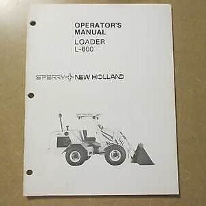 NEW HOLLAND L600 ARTICULATED LOADER MASTER ILLUSTRATED PARTS