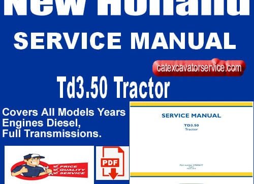 New Holland Td3.50 Tractor Workshop Service Manual 1 New Holland Td3.50 Tractor Workshop Service Manual
