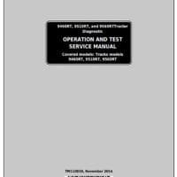 John Deere 9460RT 9510RT 9560RT Tracks Tractors Diagnostic and Test Service Manual