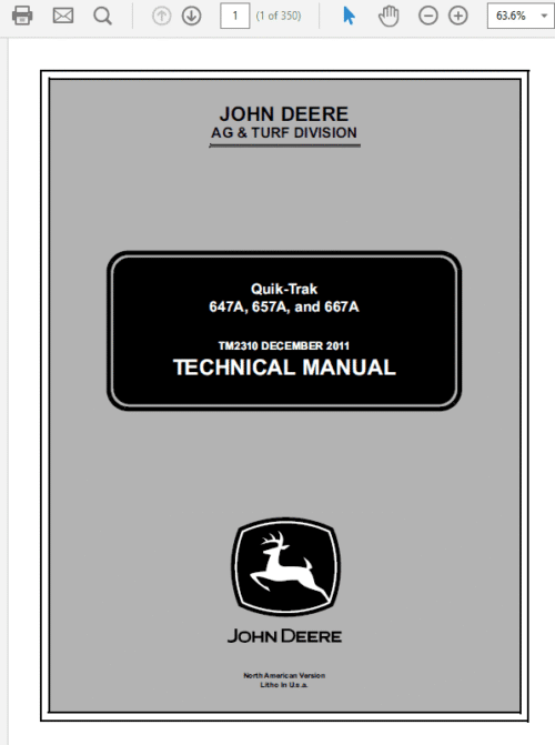 John Deere 647A 657A 667A
