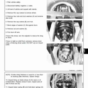 John Deere 1800 Utility Vehicle Service