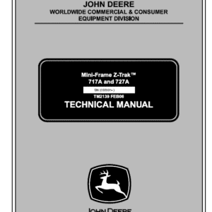 John Deere 717A 727A ZTrak Repair Service Manual