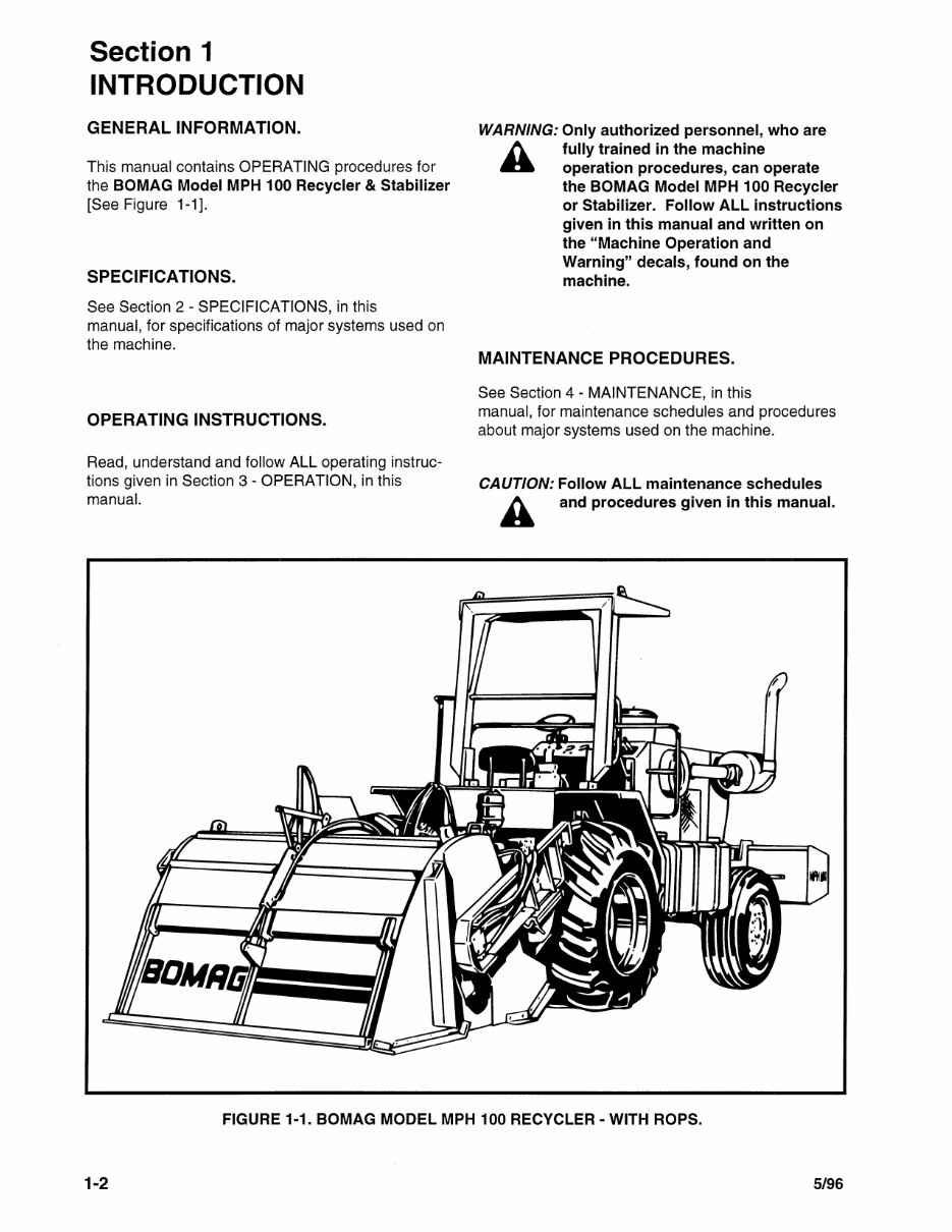 Bomag MPH100 MPH 100 Soil Stabilizer Asphalt Spare Parts Catalog