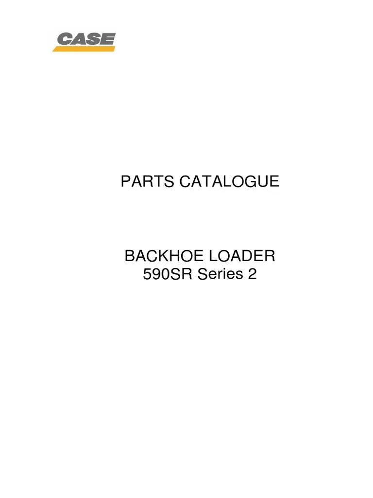 Case 590sr Series 2 Parts PDF Manual Download