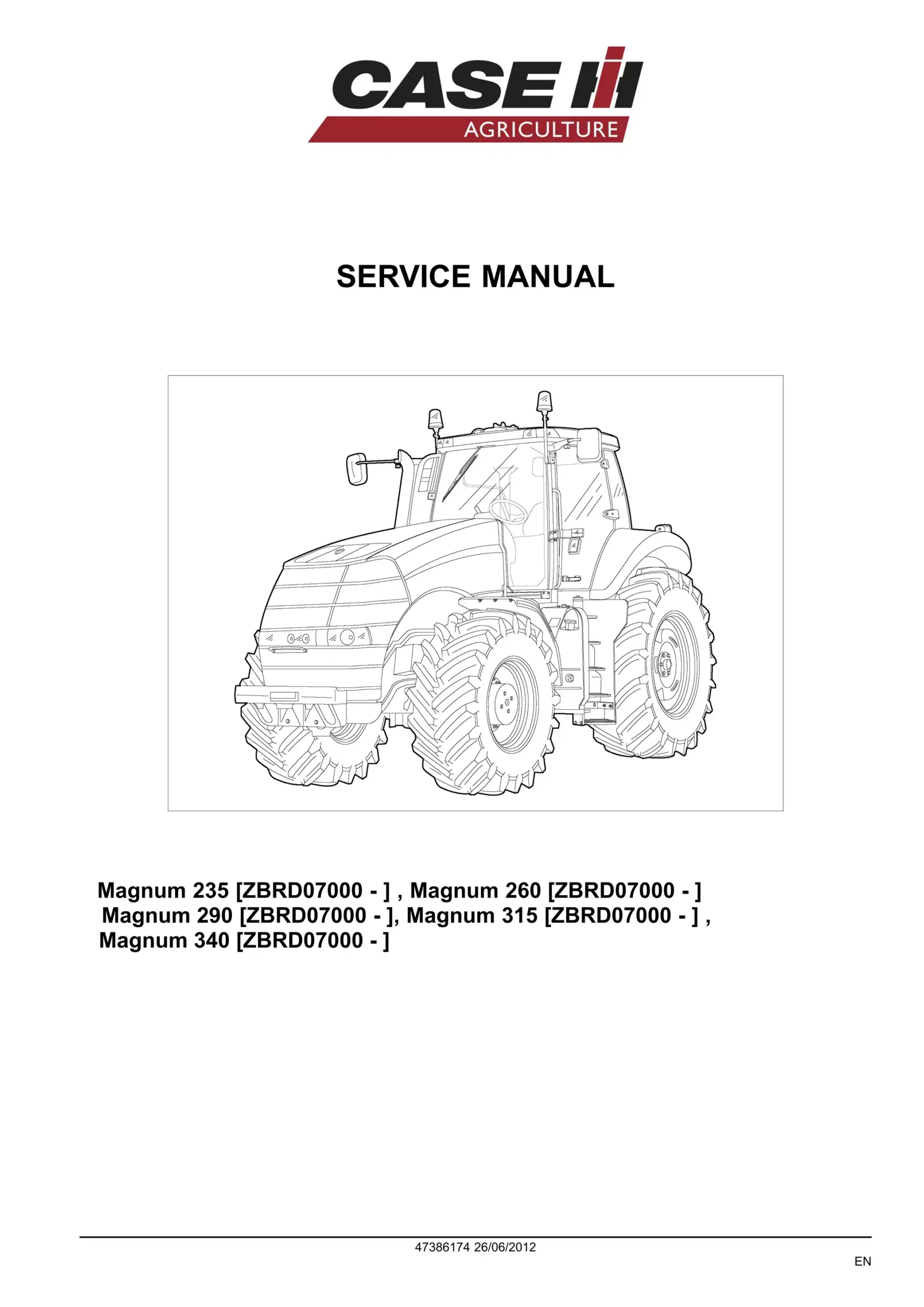Case IH Magnum 235 340 Service Manual