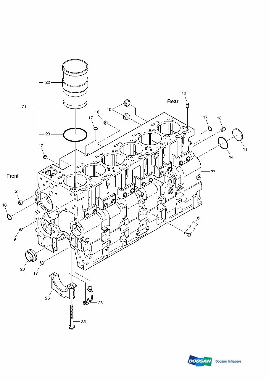 Daewoo Doosan Dl400 Wheeled Loader Service Parts Catalog Manual