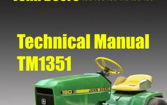 John Deere 130 160 165 Hydro Service Manual