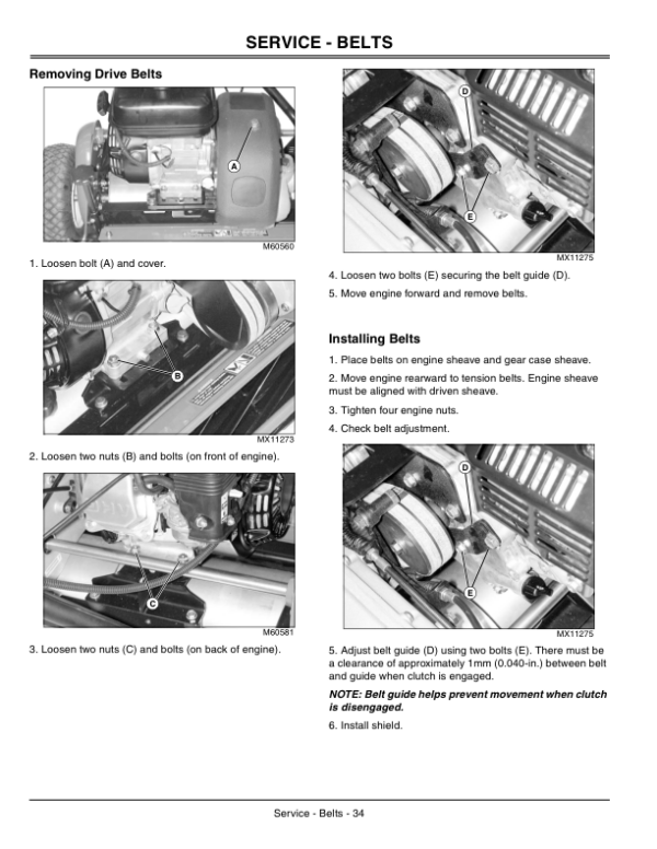 John Deere 180C, 220C, 260C Walk-Behind Greensmower Manual