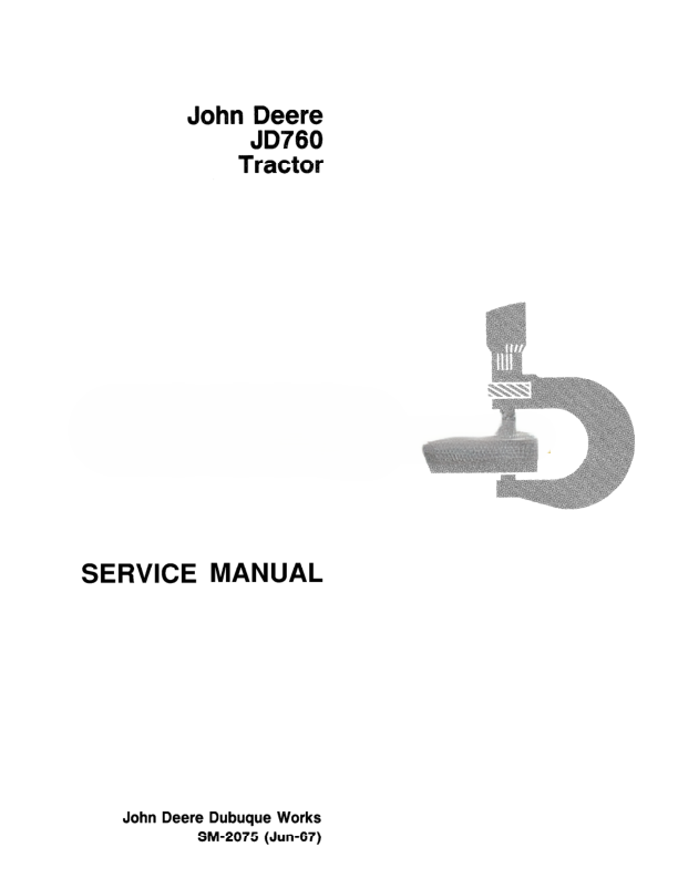 John Deere JD760 Tractor Service Repair Manual