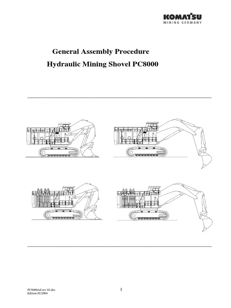 Komatsu PC8000 Hydraulic Service Repair Manual 2 Komatsu PC8000 Hydraulic Service Repair Manual