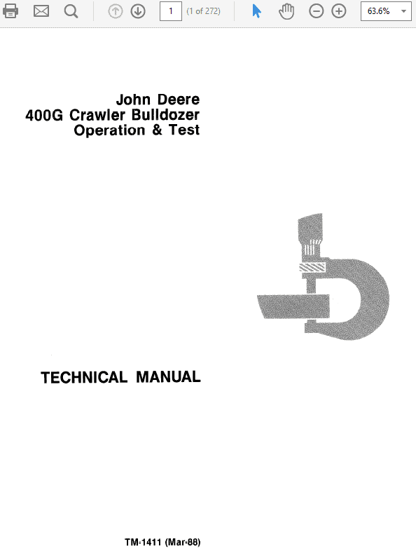 John Deere 400g Dozer Service Manual