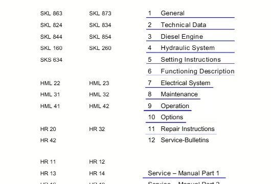 Terex Hr 42 Specifications Excavator Workshop Service Manual