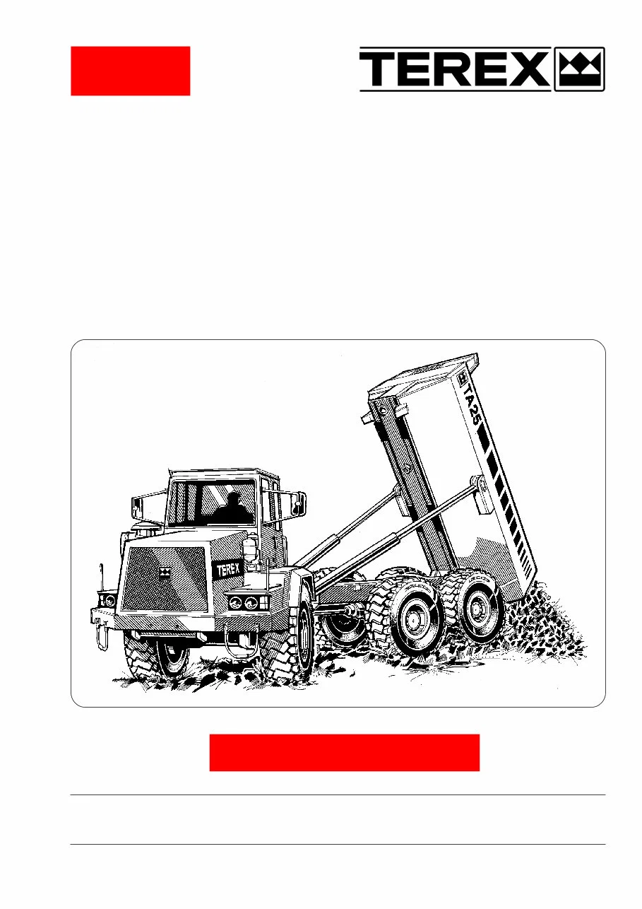 Terex Ta27 Ta Articulated Dump Truck Service Manual