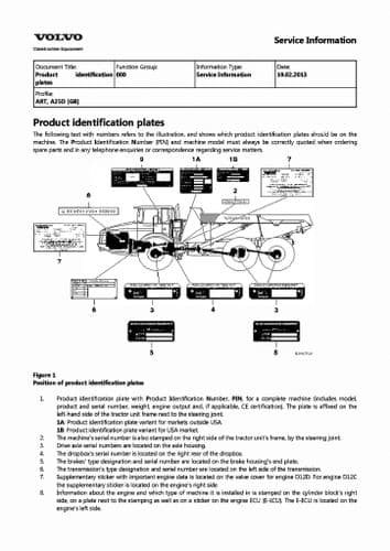 Cat Repair Manual (PDF) Volvo dumper A25D A30D Workshop Service Repair Pdf