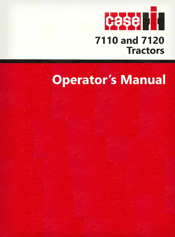 Case Ih International 7110 Tractor Operator Owner Manual
