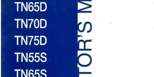 New Holland Tn65s Tn70d Tn70s Tn75d Tn75s Tractor Operators Manual
