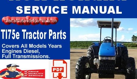 New Holland Tl75e Tractor Parts Catalog Manual