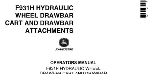 John Deere F931H Hydraulic Wheel And Drawbar Operator’S Manual
