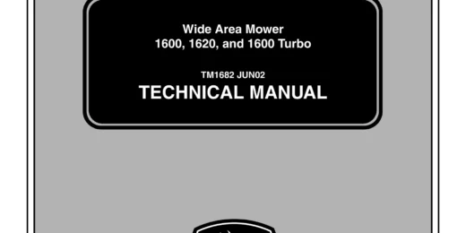 John Deere 1600 1600 Turbo Mower Technical Manual