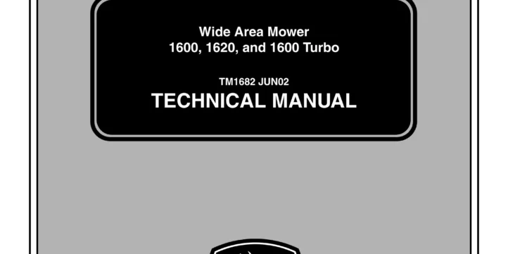 John Deere 1600 1600 Turbo Mower Technical Manual 1 John Deere 1600 1600 Turbo Mower Technical Manual