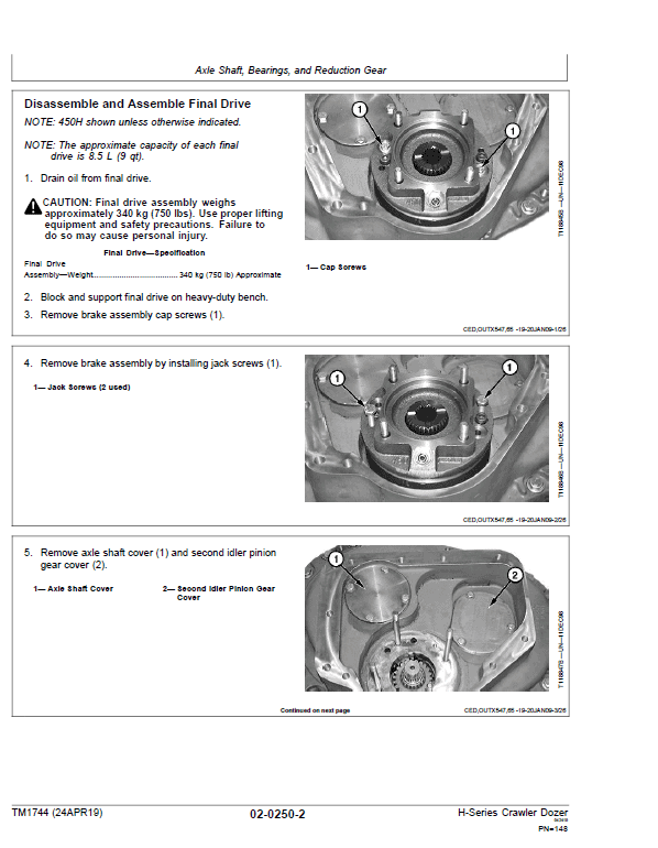 John Deere 450H, 550H, 650H Crawler Dozer Repair Manual 2 John Deere 450H, 550H, 650H Crawler Dozer Repair Manual