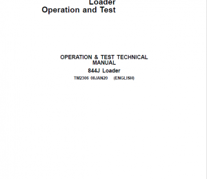 John Deere 844J Loader Repair Technical Manual
