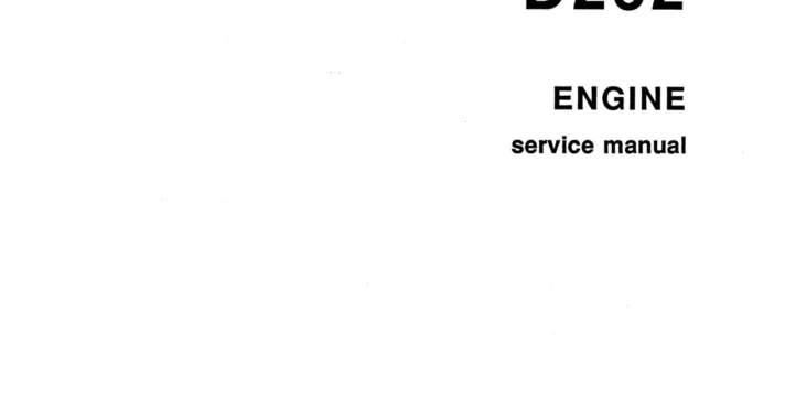 New Holland D262 Engine Service Repair Manual