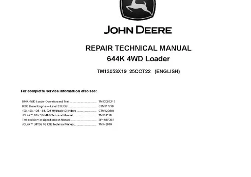 644K Deere 4WD Loader Service Manual TM13053X19