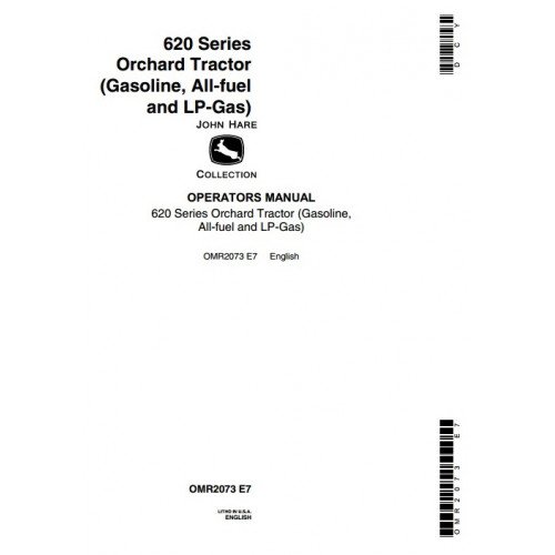 John Deere 620 loader Operators Manual