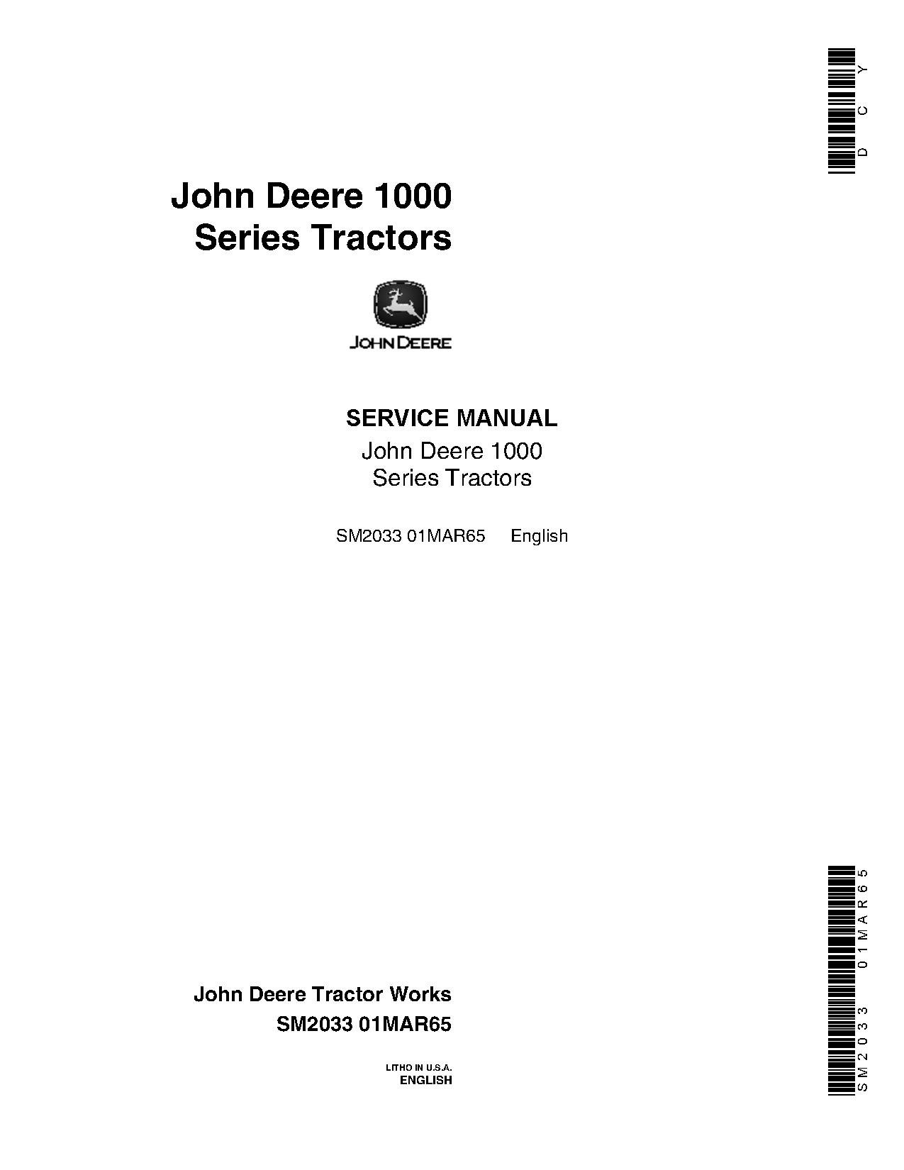 Cat Repair Manual (PDF) John Deere 1010 1010U 1010R